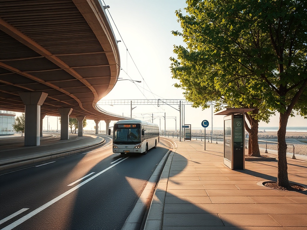 Znak drogowy wskazujący drogę do Helu obok torów kolejowych, symbolizujący transport i bezpieczeństwo w Pucku.