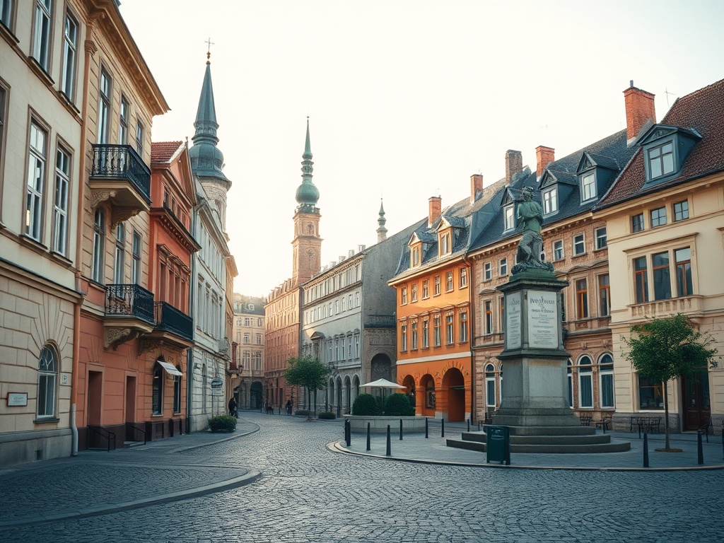 Widok na urokliwy port w Pucku z żaglówkami na tle błękitnego nieba